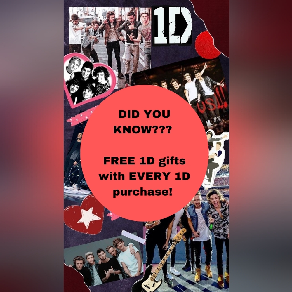 one direction FREE gift with every purchase DO NOT BUY THIS LISTING harry Styles